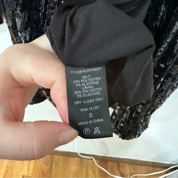 ASTR the label Women's Paris Velvet Sequin Wrap Mini Dress Small - Picture 11 of 11